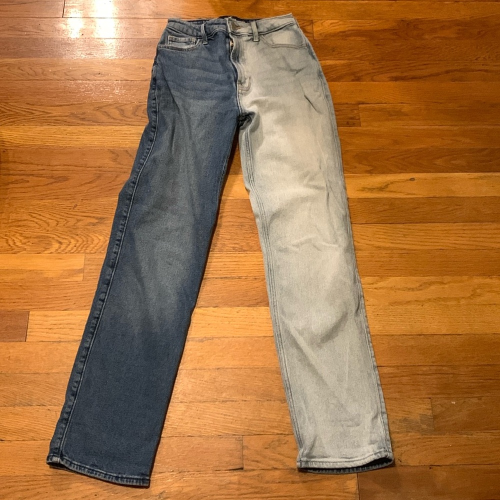 Two Toned Hollister High Rise Jeans